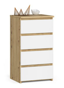 Komoda Cipriano II (dub artisan + bílá)