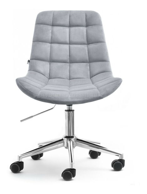 Židle Eleanor (šedá + chromová)