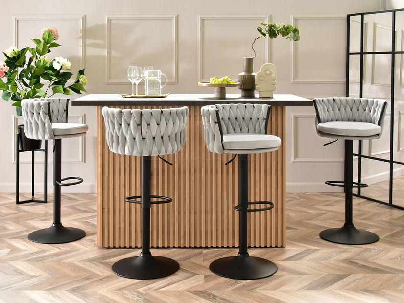 Židle Adel (šedá + černá)