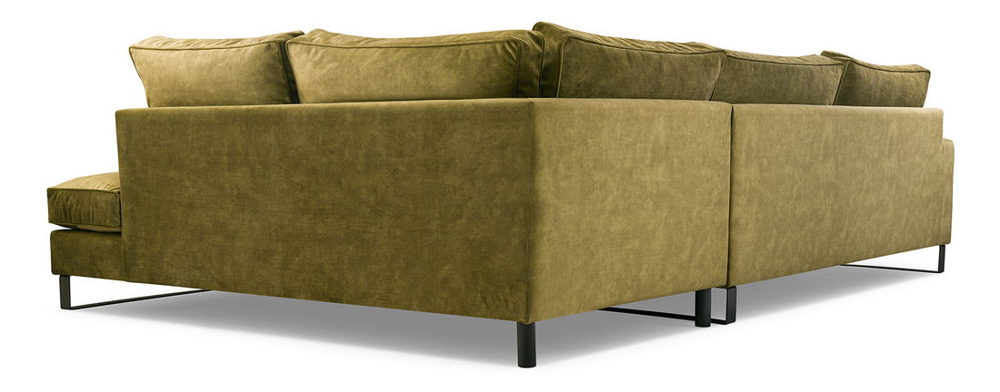 Rohová sedací souprava Callaro (žlutá) (P)