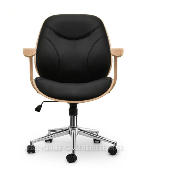 Křeslo Raynold (dub černý + chromová)