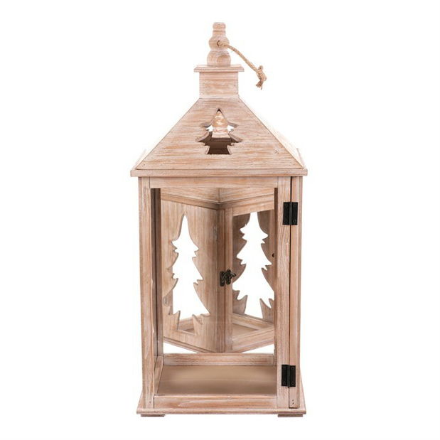 Lucerna dřevěná 2 ks Jehličnany (přírodní)