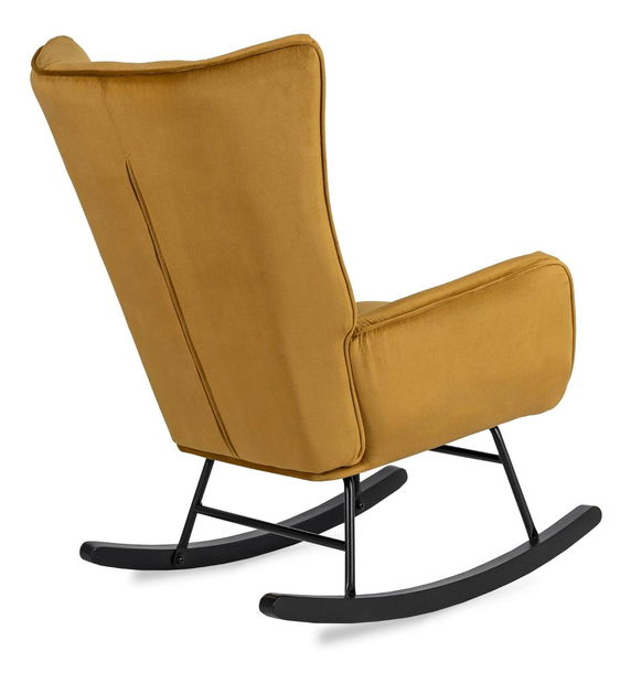 Houpací křeslo Jasusas (hořčicová)