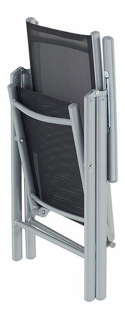 Zahradní jídelní souprava CARAMBA (hliník) (černá) (pro 6 osob)