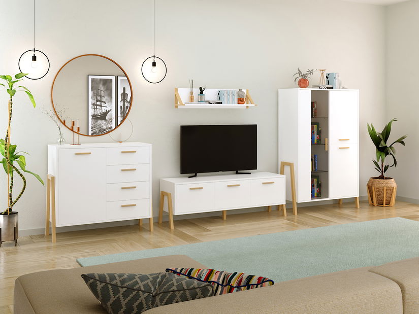 TV stolek/skříňka Berry (bílá)