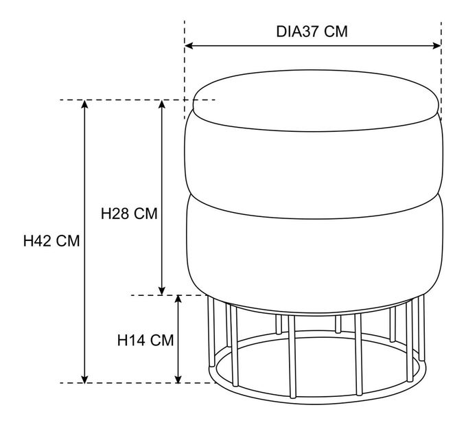 Podnožka Eros (béžová)
