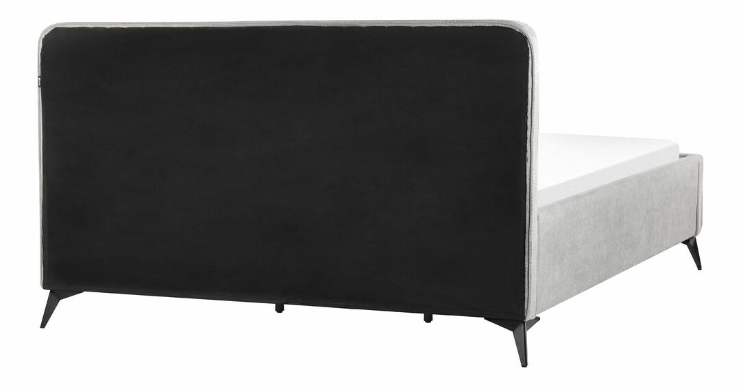 Manželská postel 180 cm Vardiel (šedá) (s roštem)