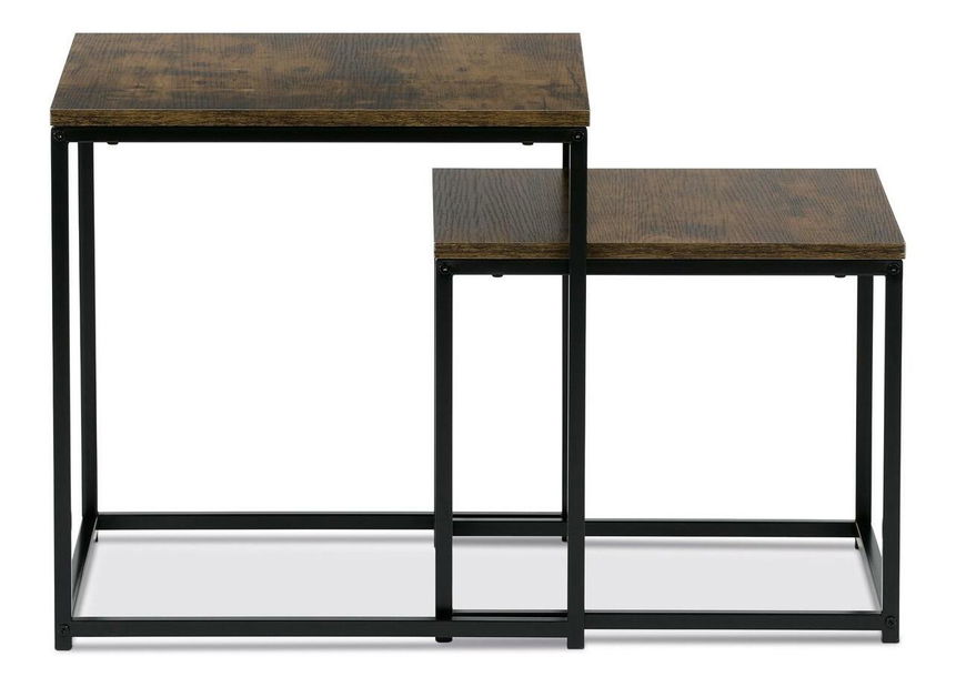 Set 2 příručních stolků Algarabias (old style wood)