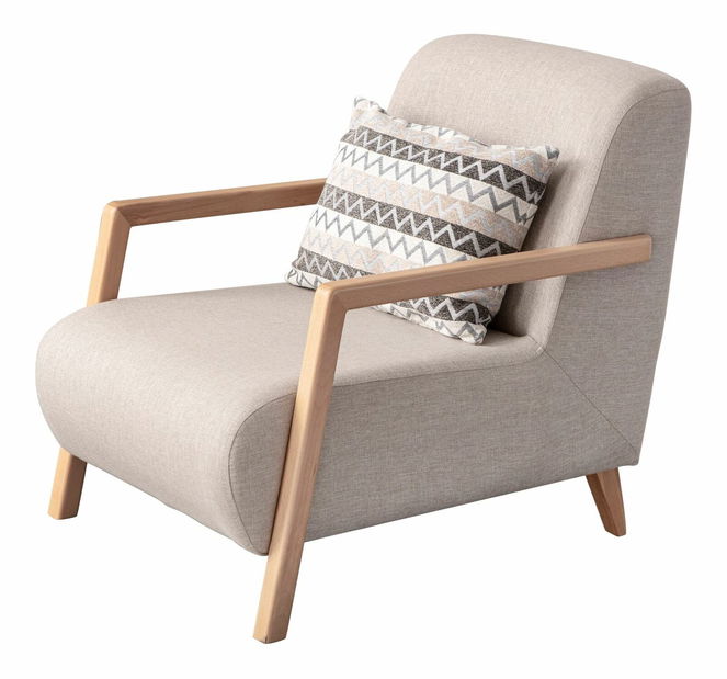 Křeslo Lattino (krémová)