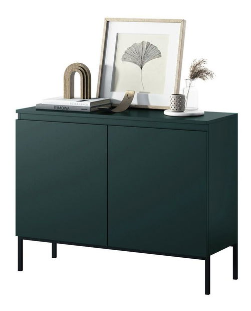 Skříňka Bennasi B2 (malachit + černá)