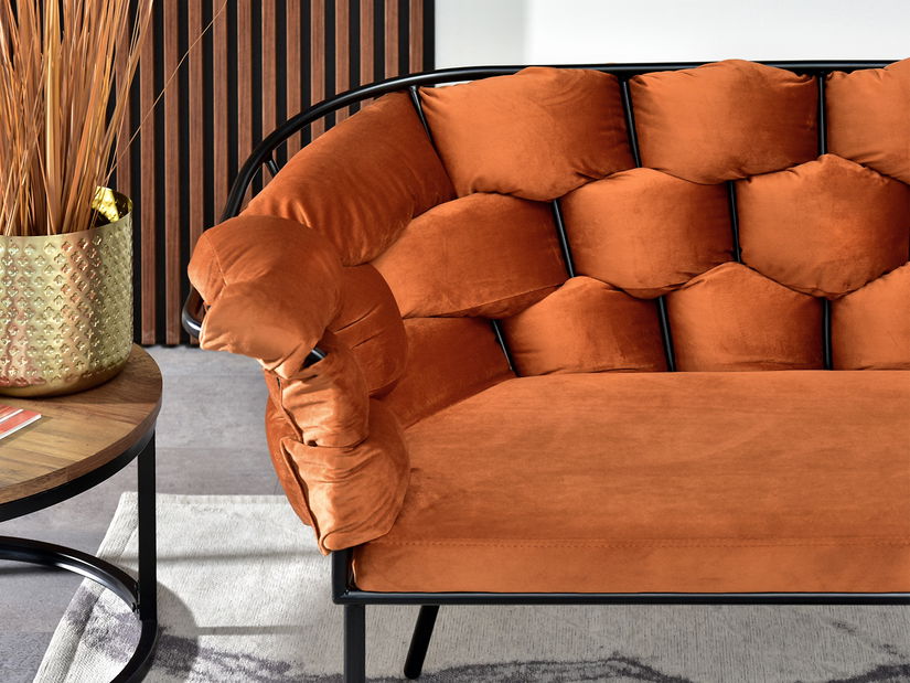 Pohovka dvousedačka Pegaban (černá)