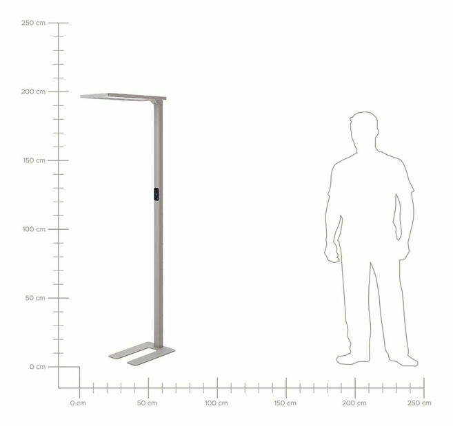 Stojanová lampa Orin (stříbrná)