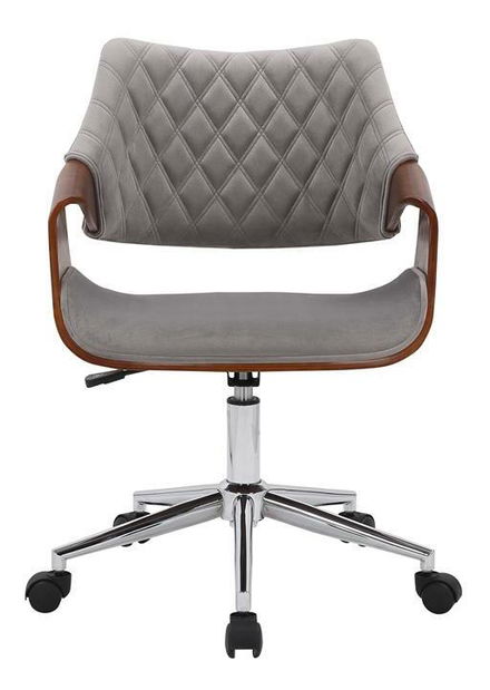 Kancelářské křeslo Cassey (ořech + šedá)