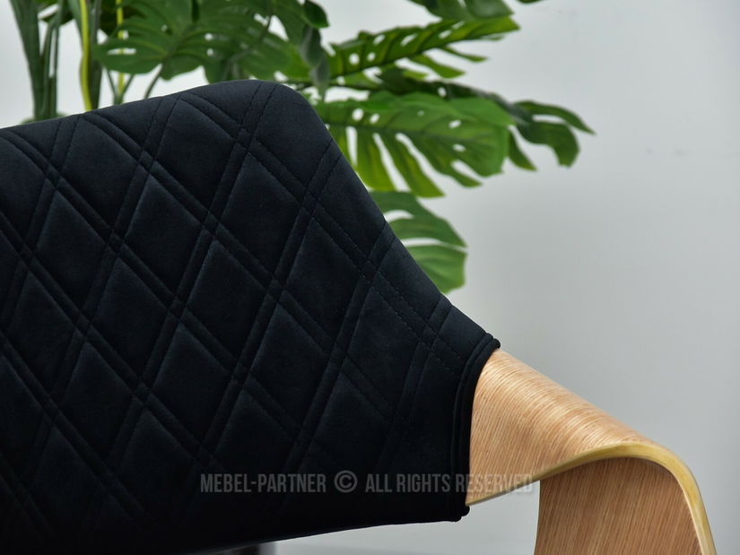 Židle Rolf K (dub černý + černá)