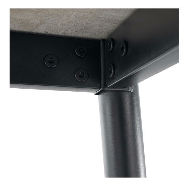 Jídelní stůl Fresia 1 (bílý mramor + černá) (pro 4 osoby)