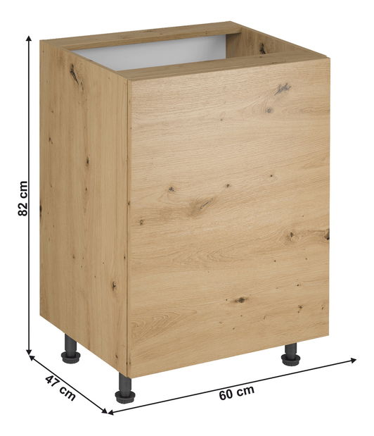 Dolní kuchyňská skříňka D60 Langari (dub artisan) (L)