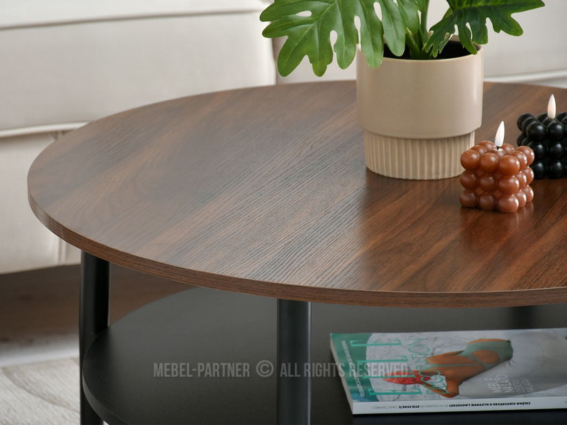 Konferenční stolek Randolf Xl (ořech + černá)