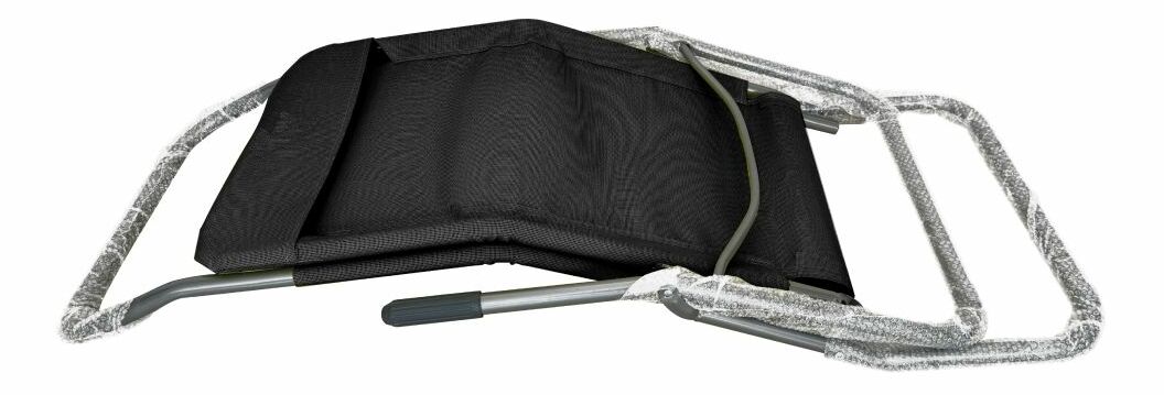 Zahradní lehátko SELVA (černá + šedá)