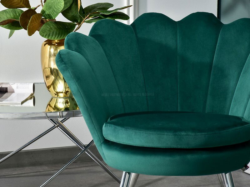 Křeslo Lasair (zelená + černá)