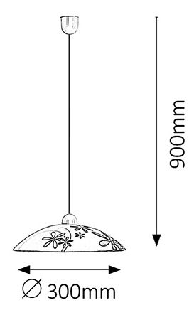 Závěsné svítidlo Iris 1800 (vícebarevné)