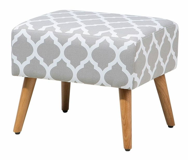 Taburet Makeo (světle šedá)