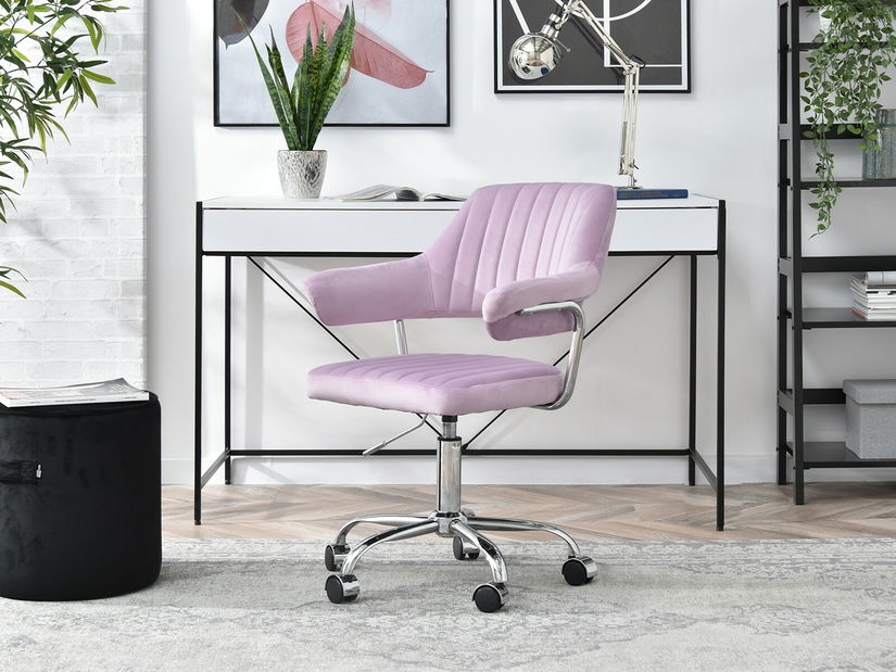 Židle Merylyn (šeřík + chromová)