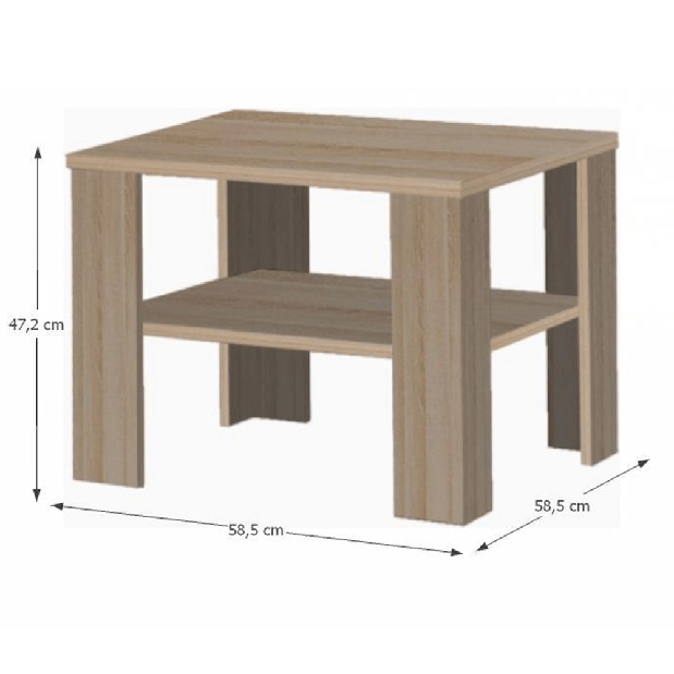Konferenční stolek Ikusi 21 (dub sonoma tmavý truflový)