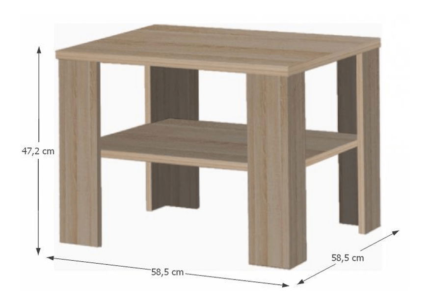 Konferenční stolek Ikusi 21 (dub sonoma tmavý truflový)