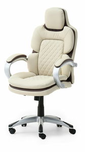 Kancelářské křeslo Abelendes (hnědá + šedá)