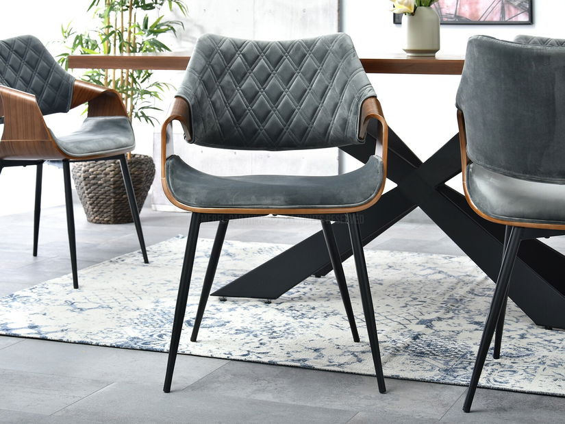 Židle Rolf K (šedá + černá)