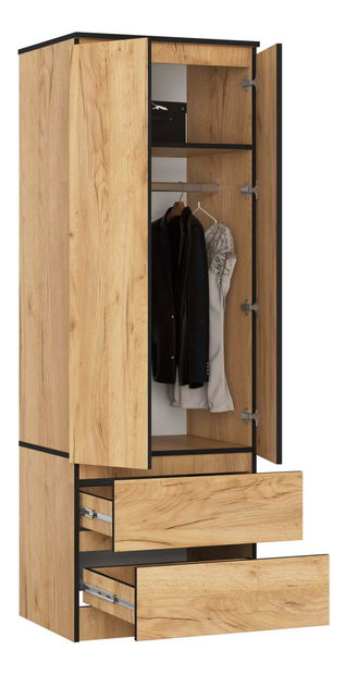 Šatní skříň Surgimiento (dub craft)