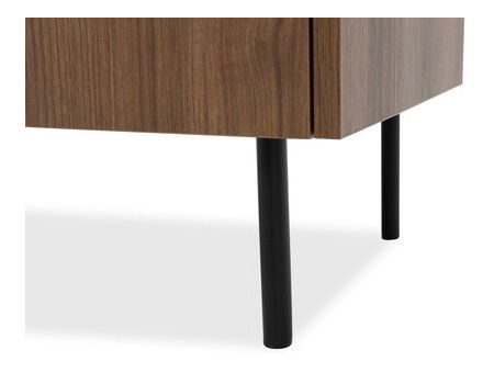 TV skříňka/stolek Anto S2 (ořech warmia + černý mramor)