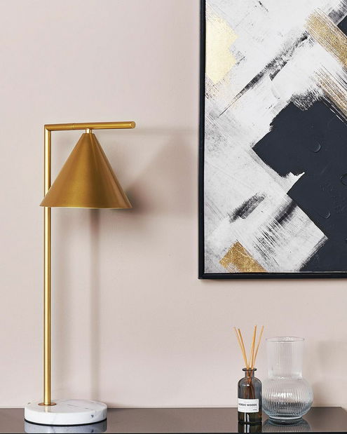 Stolní lampa Mocza (zlatá)