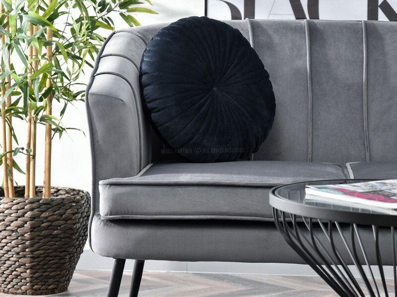 Pohovka Etimee S (šedá + černá)