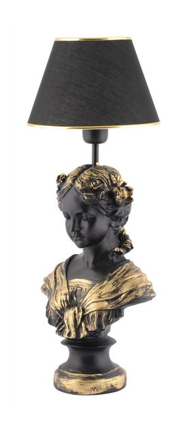 Stolní lampa Bustoseto 1 (černá + zlatá)