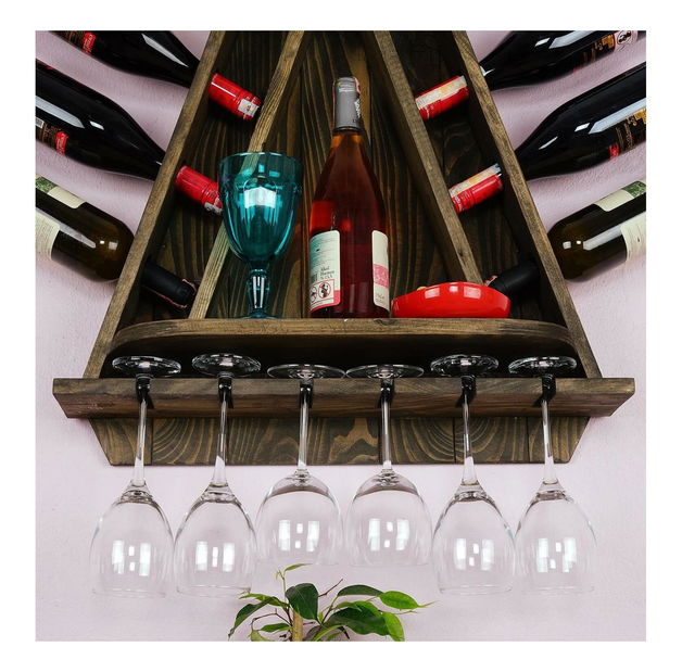 Kuchyňská police Baboma 21 (dub tmavý)