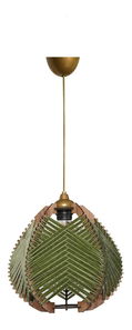 Stropní svítidlo Kukloppe 1 (zelená + přírodní)