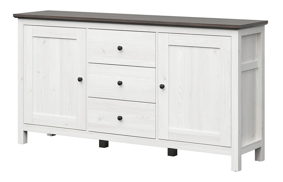 Komoda BRW Hesen KOM2D3S/10/19 (modřín sibiu světlý + borovice larico)