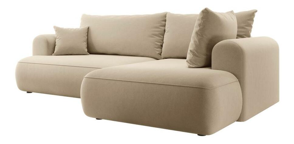 Rohová sedací souprava Olivo II (P) (béžová střední + černá)