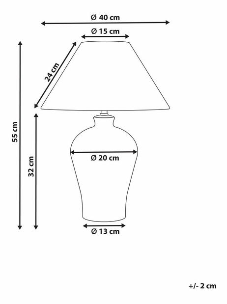 Stolní lampa Magza (bílá)