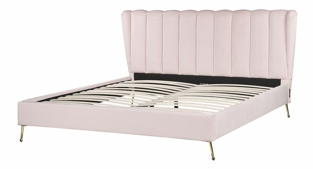 Manželská postel 180 cm Mirabell (růžová)