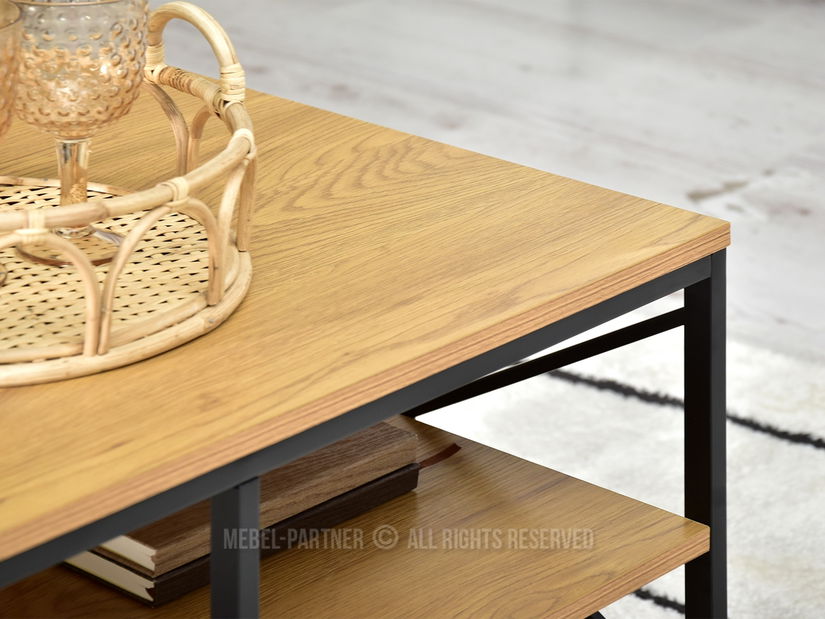 Konferenční stolek Jukky Stol (dub + černá)