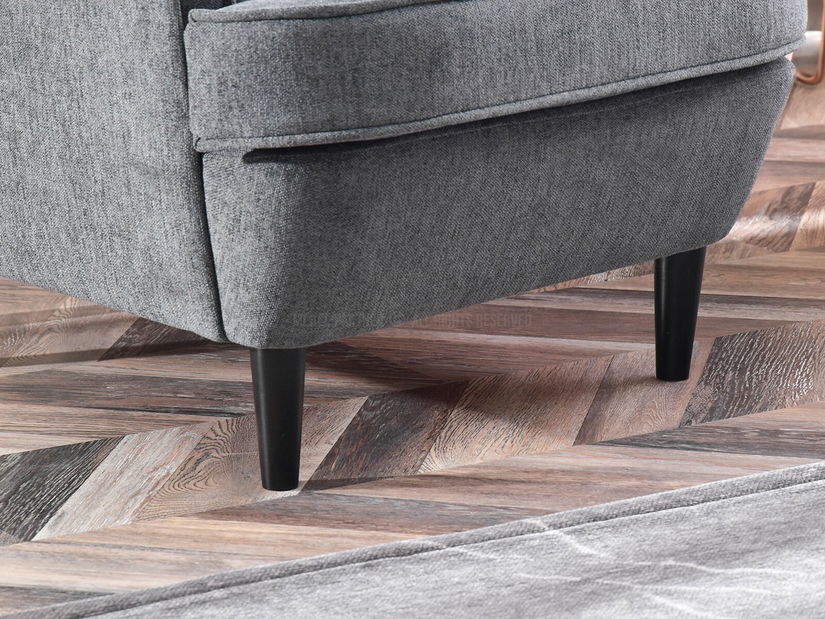 Křeslo ušák Margis (grafitová)