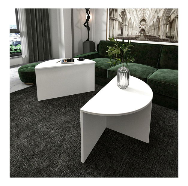 Konferenční stolek Pukumu (bílá)