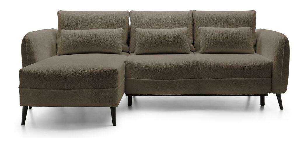 Rohová sedací souprava Eilish (L) (béžová + černá)