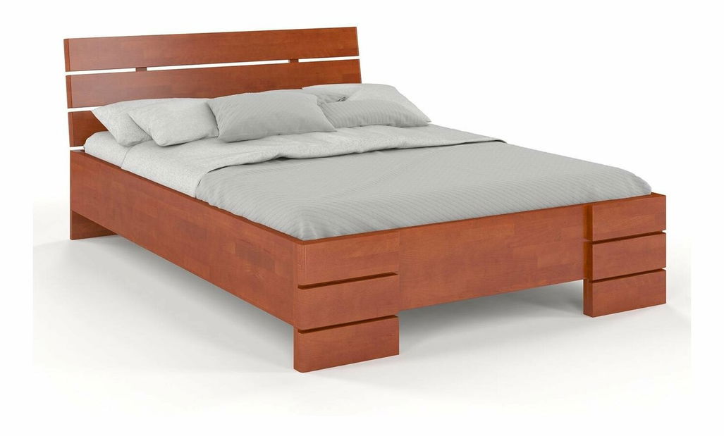 Manželská postel 200 cm Naturlig Lorenskog High (buk)