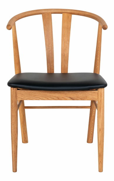 Jídelní židle Asitina (přírodní + černá)