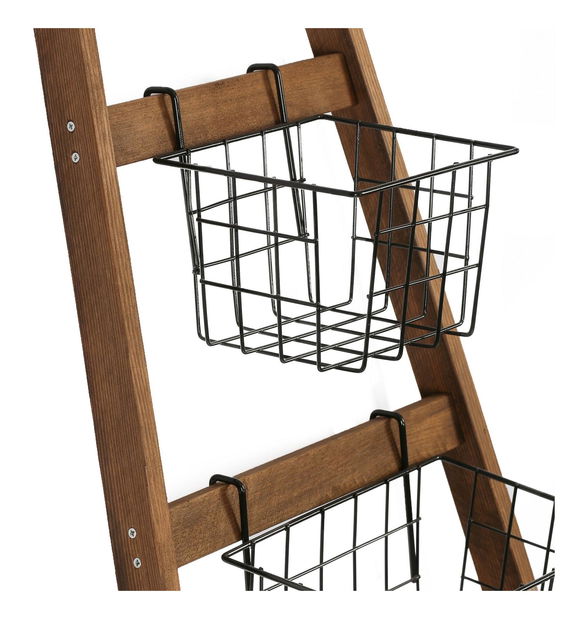 Košíkový stojan Benebu (dub + černá)