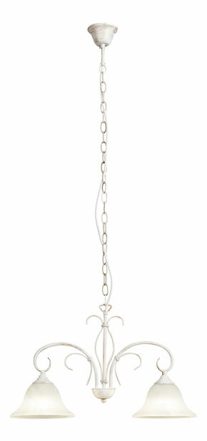 Závěsné svítidlo Katherine 7189 (antická bílá + rýžové kamenné sklo)