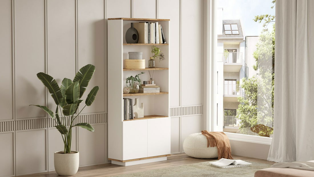 Regál Fera 16 (Borovice antlantic + Bílá)